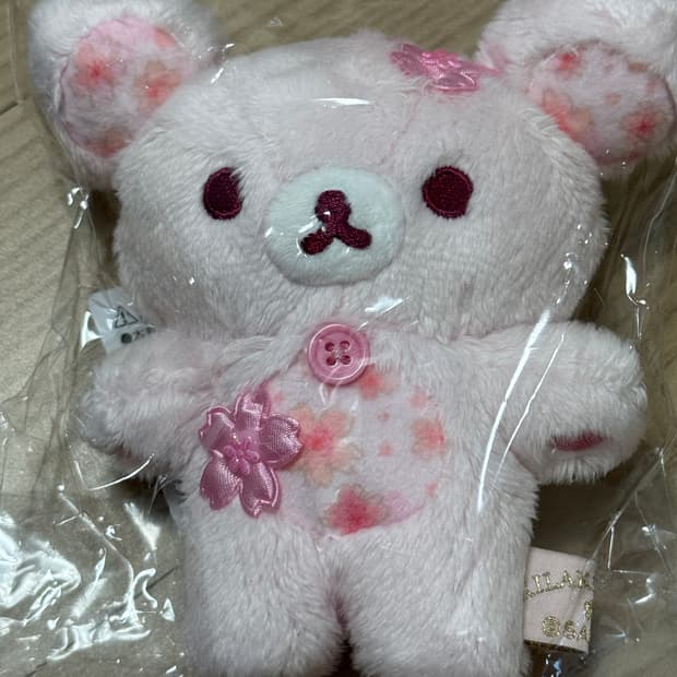 벚꽃 코리락쿠마 마스코트 인형 키링