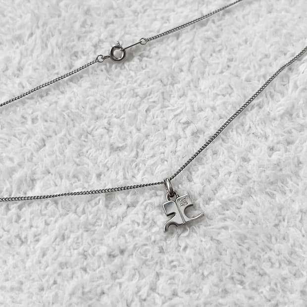 꾸레쥬 실버925목걸이