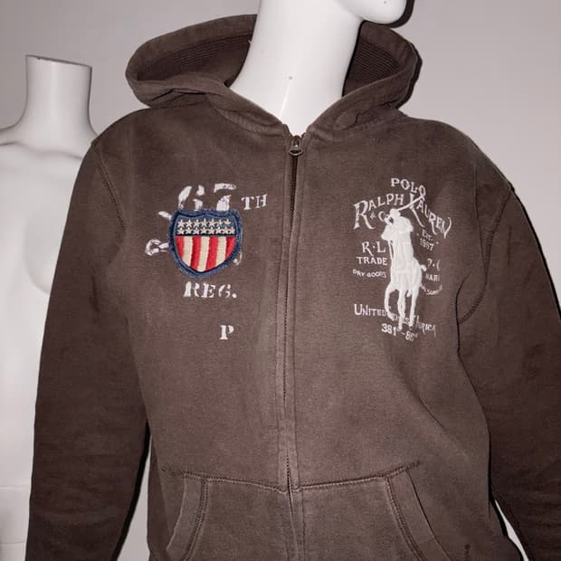 폴로 빅포니 성조기 후드집업