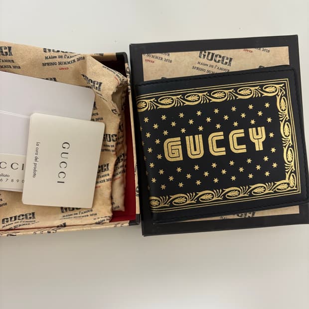 구찌 guccy로고 반지갑