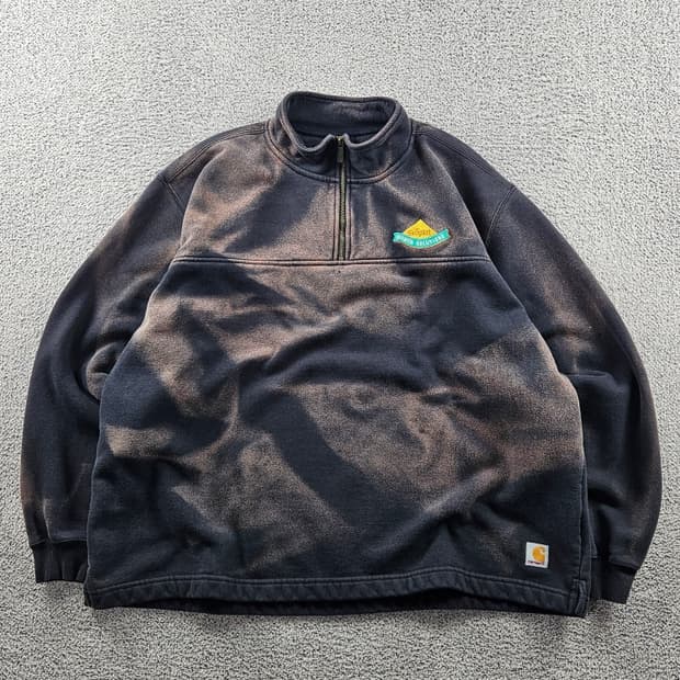 칼하트 다잉 워시드 커스텀 스웻 하프 집업 ( 2XL ) / 10884