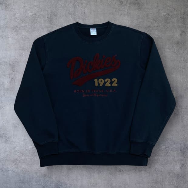 디키즈 스펠아웃 빅로고 네이비 맨투맨