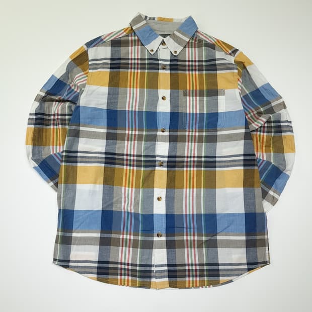 CK122 L 울리치 00s 버튼다운 프레피 마드라스체크 셔츠 남방