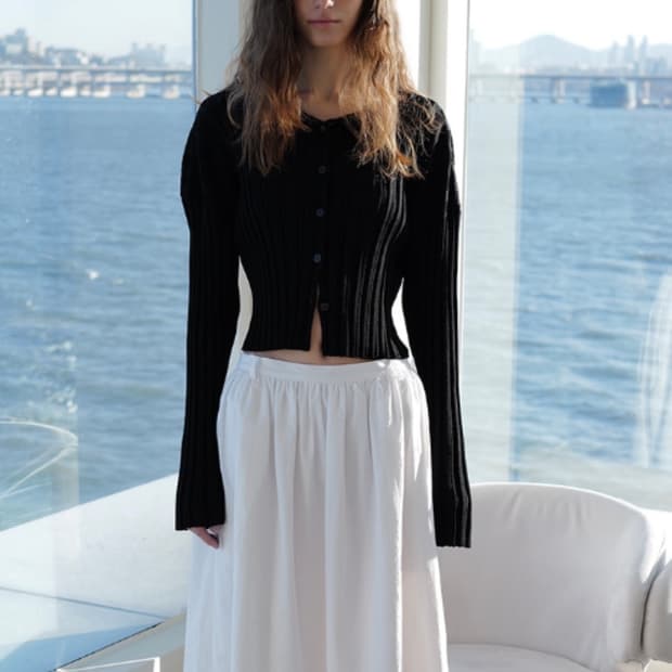 르셉탬버le17septembre 가디건 MILLIE RIB KNIT CA