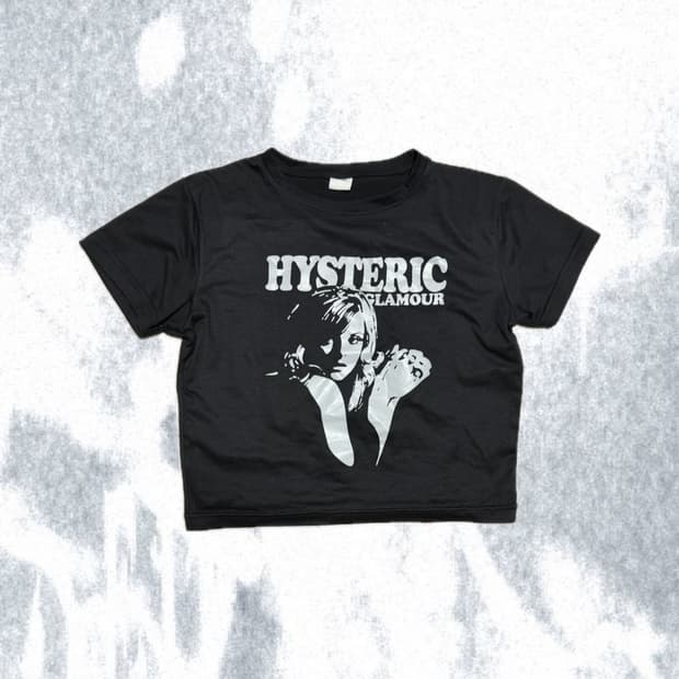 Hysteric Glamour Graphic Crop Tee