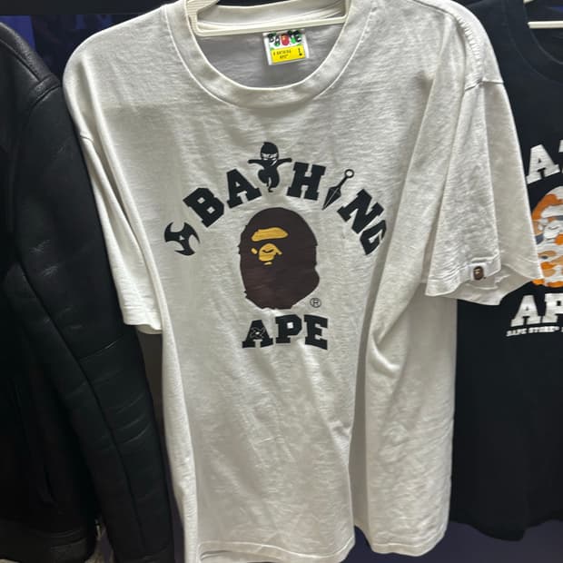 베이프 컬리지 티셔츠 L