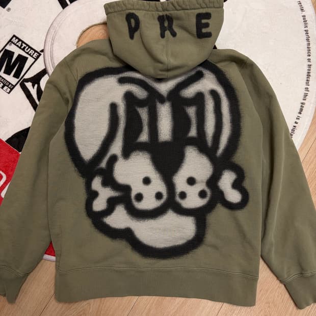 [XL] 슈프림 치토 본 집업 올리브