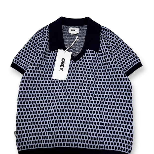 OBEY 오베이 패턴 반팔 니트