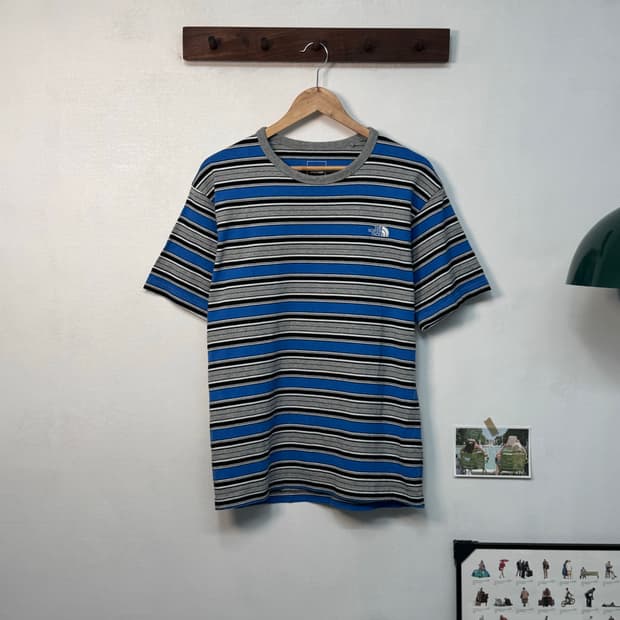 노스페이스 스트라이프 반팔티/T154