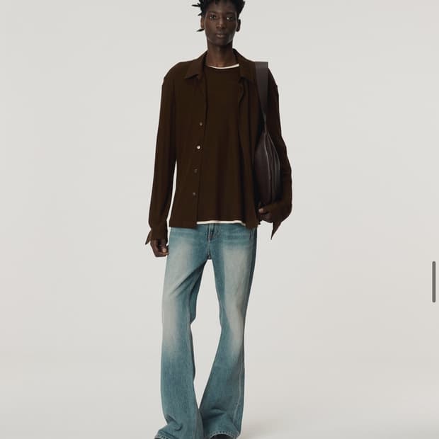 렉토 플레어 데님 m 새상품 25fw