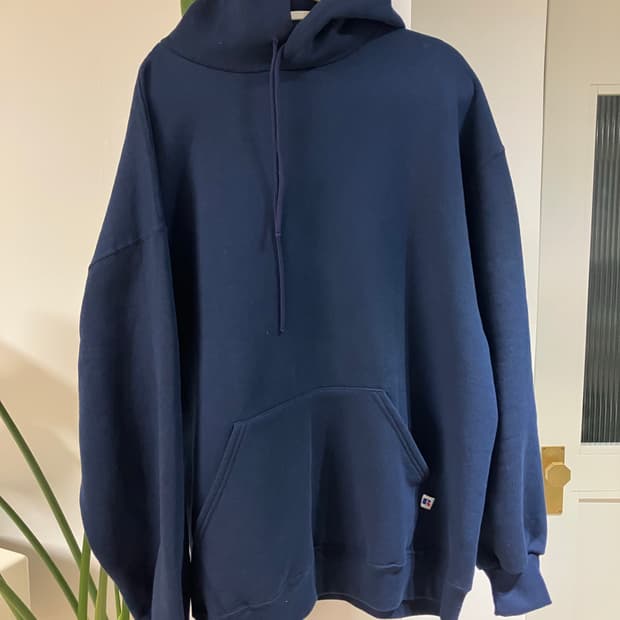 90s 러셀 후드티 네이비 made in USA 