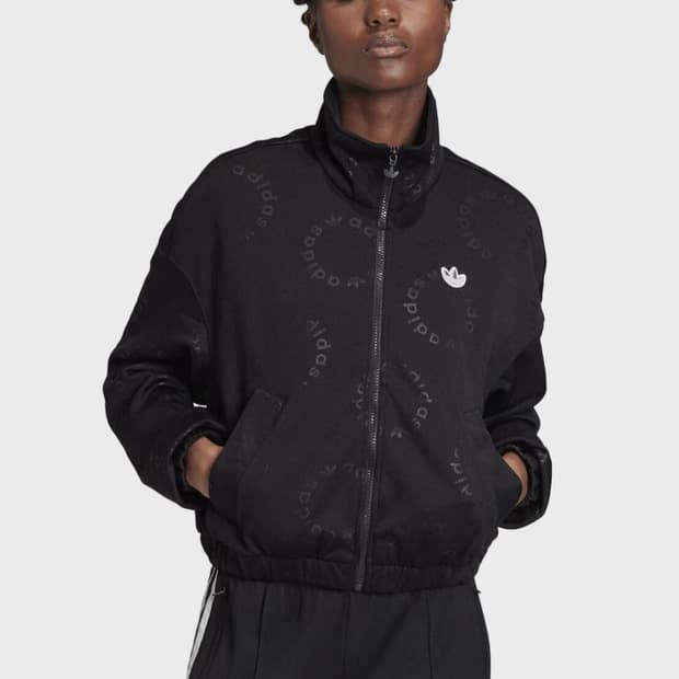 아디다스 오리지널스 로고 트랙탑 블랙 S