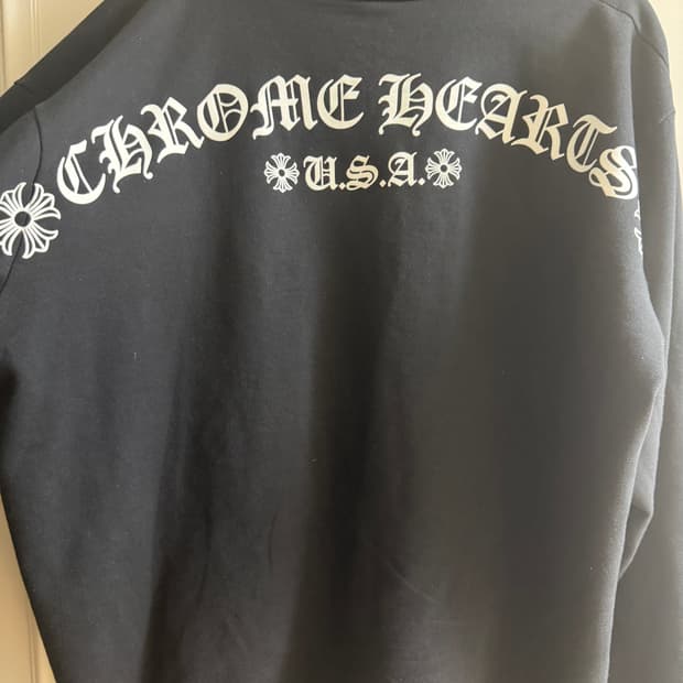 크롬하츠 아치 로고 usa 후드집업