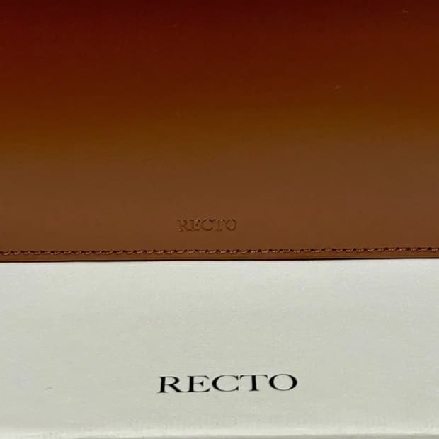 RECTO 렉토 클래식박스 로고 숄더백 버클백 브라운 (새상품)