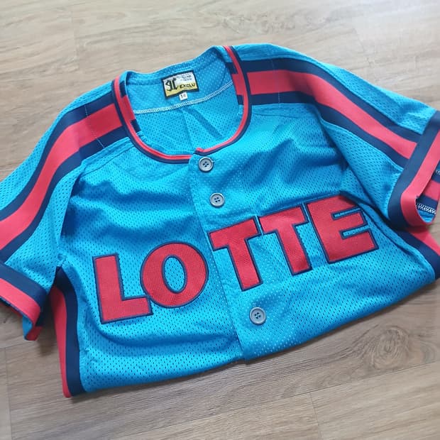 롯데자이언츠 올드 유니폼 반팔 야구 져지