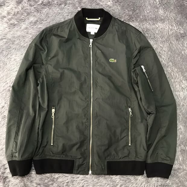 [[M, A급] 라코스테(LACOSTE) 우븐 블루종/바람막이#312