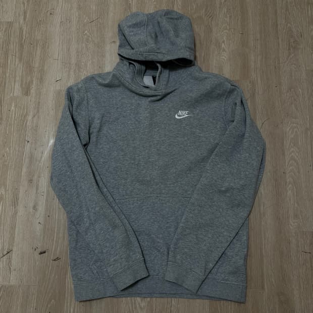 나이키 스우시 로고 약기모 후드티 [그레이] M/95