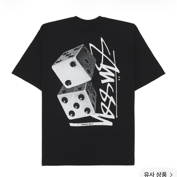 Stussy Tall Dice T-Shirt Black 스투시 톨 다이스