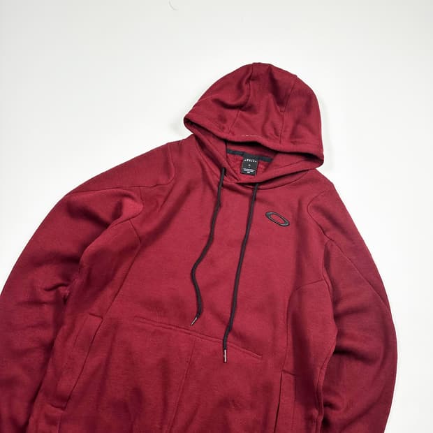 오클리 아카이브 박시 후드티 버건디 XL