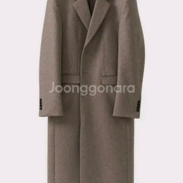 [52] 포커페이스 닥터 코트 오트밀 캐시미어 100%