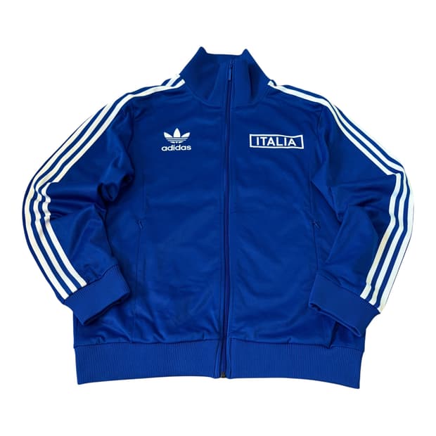 아디다스 X 이탈리아 로얄 블루 베켄바우어 트랙탑 져지
