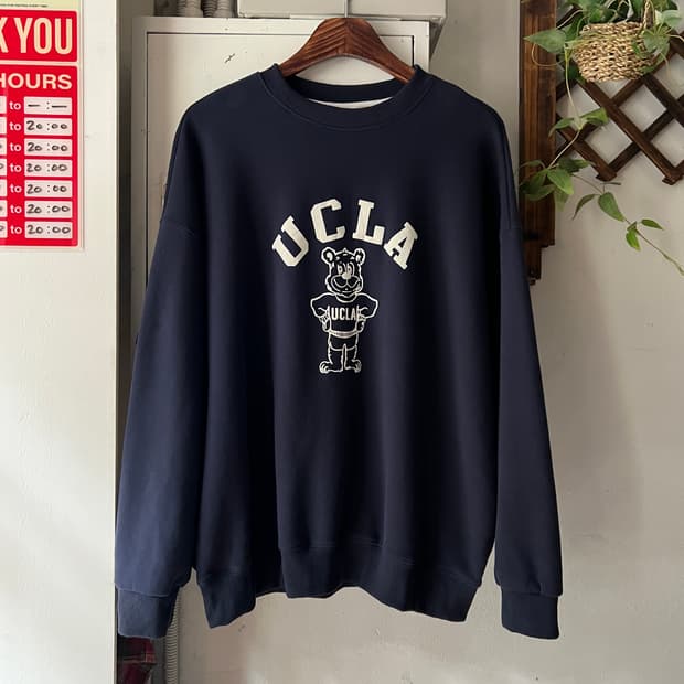 [L]UCLA 프린팅 네이비 스웻셔츠
