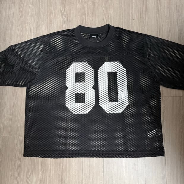 스투시 팀저지 80블랙 L