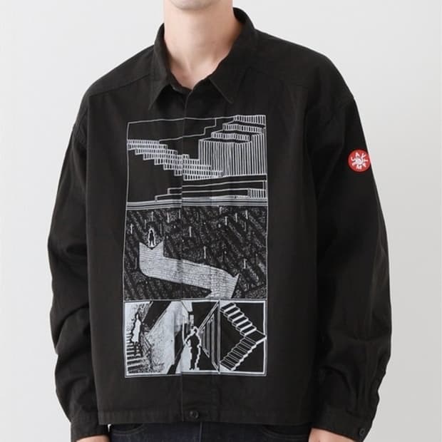 [XL] 카브엠트 그래픽 셔츠 자켓