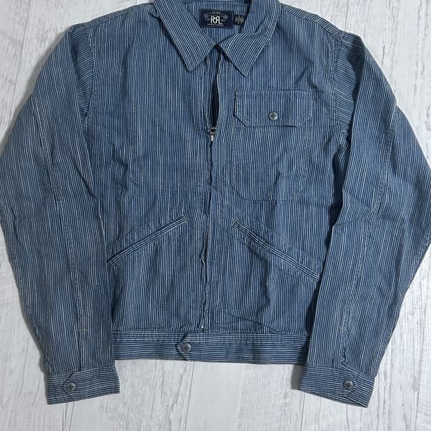 RRL 더블알엘 스트라이프 린넨 자켓 S