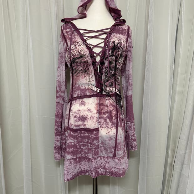 샐비지 후드 미니원피스 s