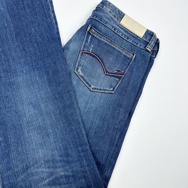 타미힐피거 플래그 부츠컷 데님팬츠 (28인치 여성추천)