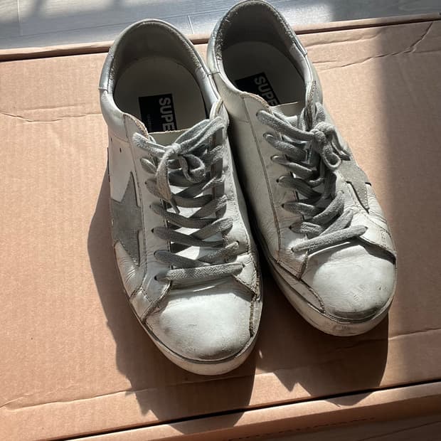 골든구스 화이트 실버탭 39