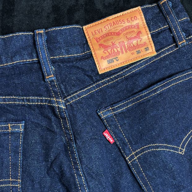 일본빈티지 levis 505 C 스트레이트 데님