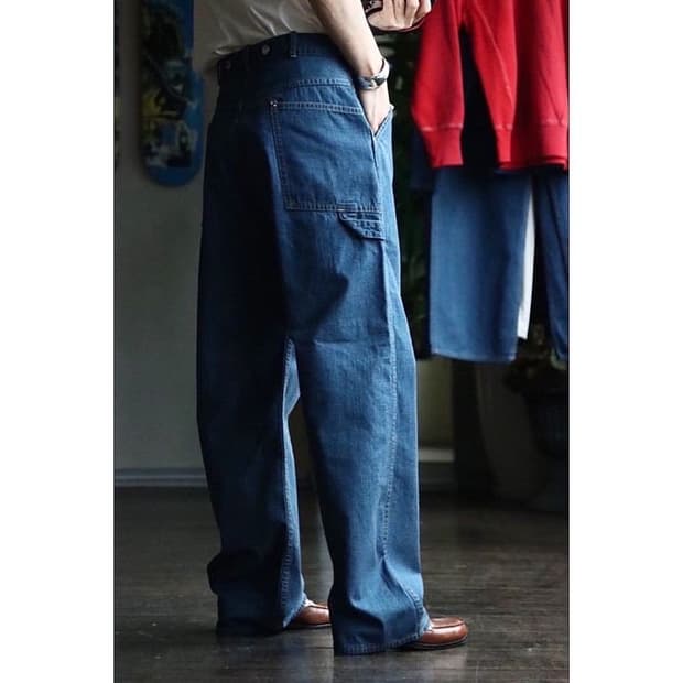 아프레쎄 23ss 40s 페인터 데님 팬츠