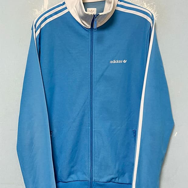 아디다스 00‘s 베켄바우어 팁탭 하늘/화이트 트랙 져지 L 100