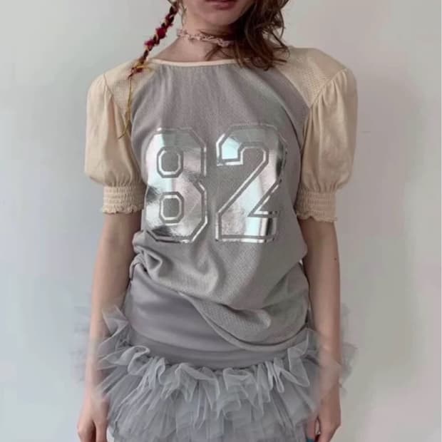 샵페어리 pad shoulder raglan half top 패드 숄더