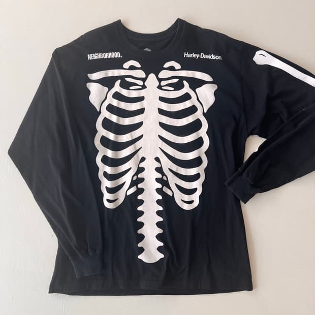 네이버후드 할리데이비슨 콜라보 티셔츠
