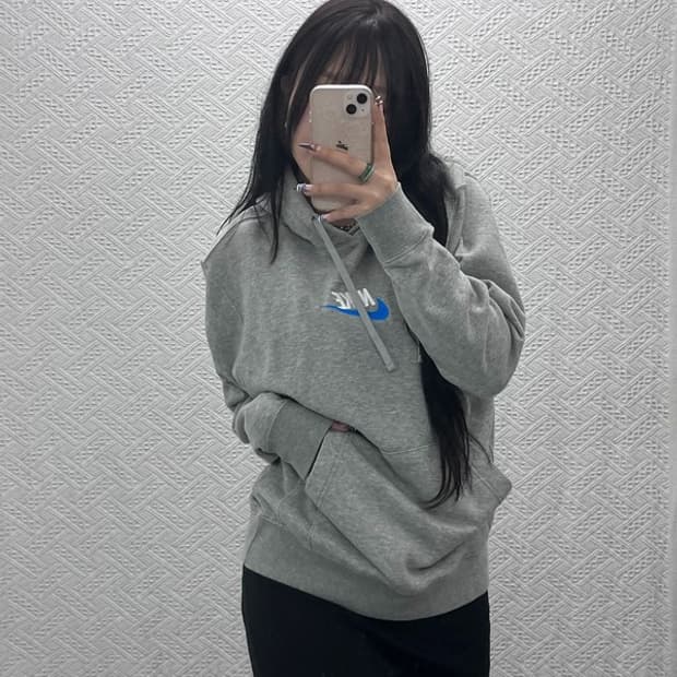 나이키 올드스쿨 클럽 프렌치 테리 풀오버 후드티 L C07654