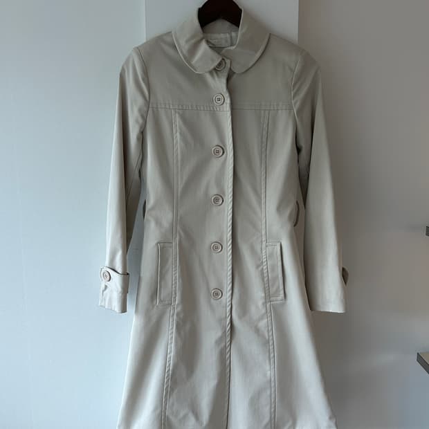 Rounded Collar Trench Coat / 빈티지 트렌치 코트