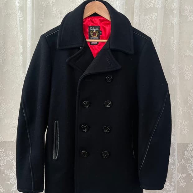 38) Schott 쇼트 피코트 블랙