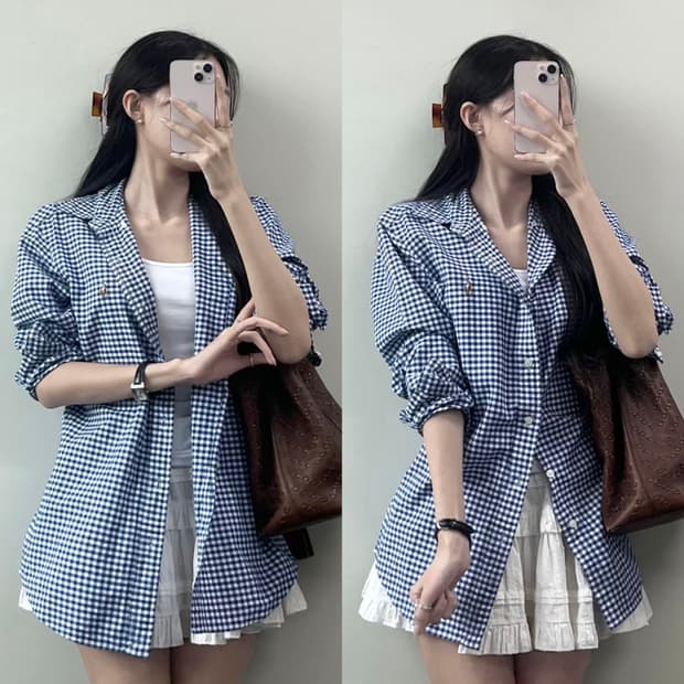 폴로 체크 셔츠 