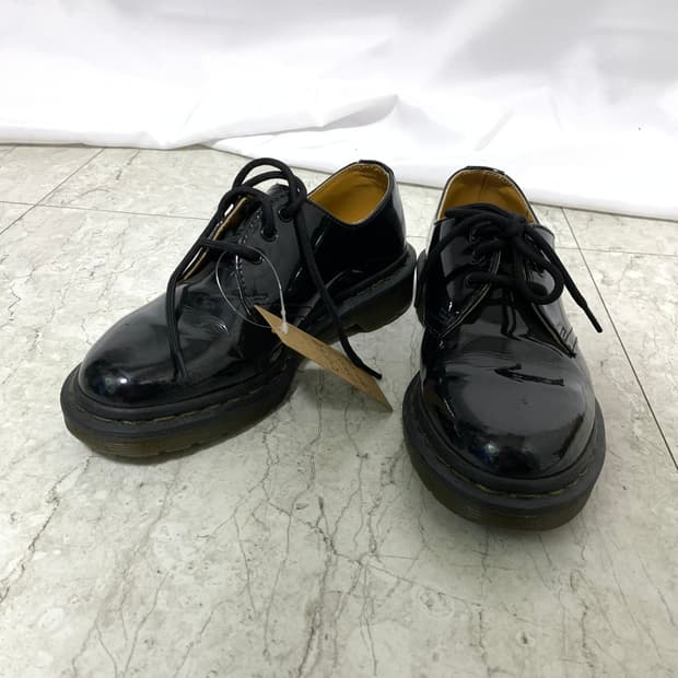 닥터마틴 블랙 페이턴트 로퍼 220 빈티지 여성 워커 단화 구두