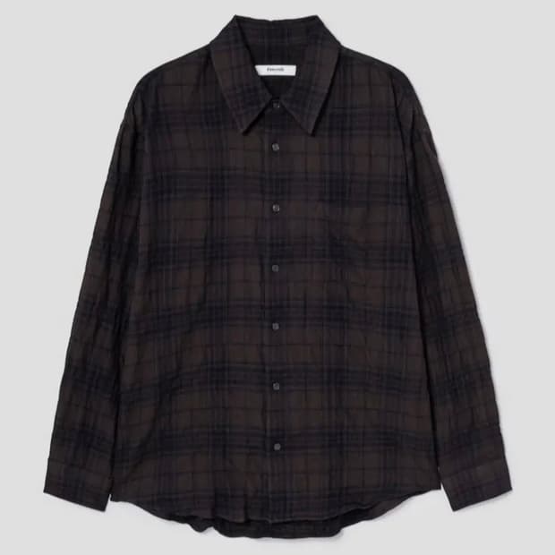 에잇세컨즈 체크셔츠 브라운 m