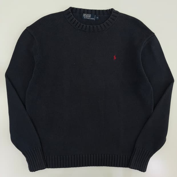 Polo 폴로 랄프로렌 딥네이비 코튼 라운드 니트