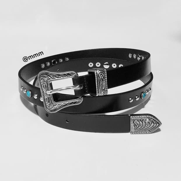 [Unisex] 터키석 찡 웨스턴 벨트