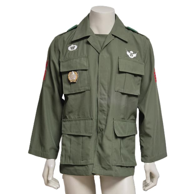 육군 구형 맞춤 88지원대 중사 엘리트복 민무늬 전투복 상의 (XL)