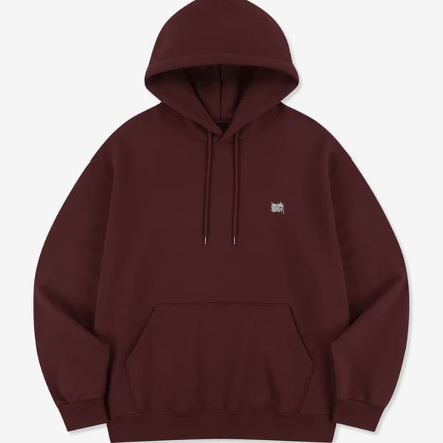 브라운 브레스 후드티 버건디 L