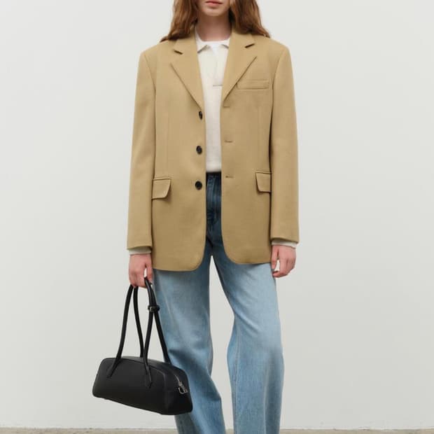 던스트 유니섹스 3버튼 캐시미어 자켓 XS