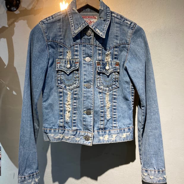 트루릴리전 연청 데님 재킷