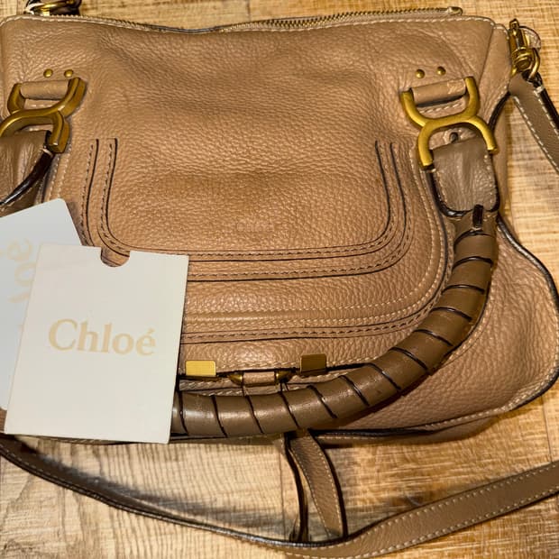 끌로에 마르씨 숄더백 카멜